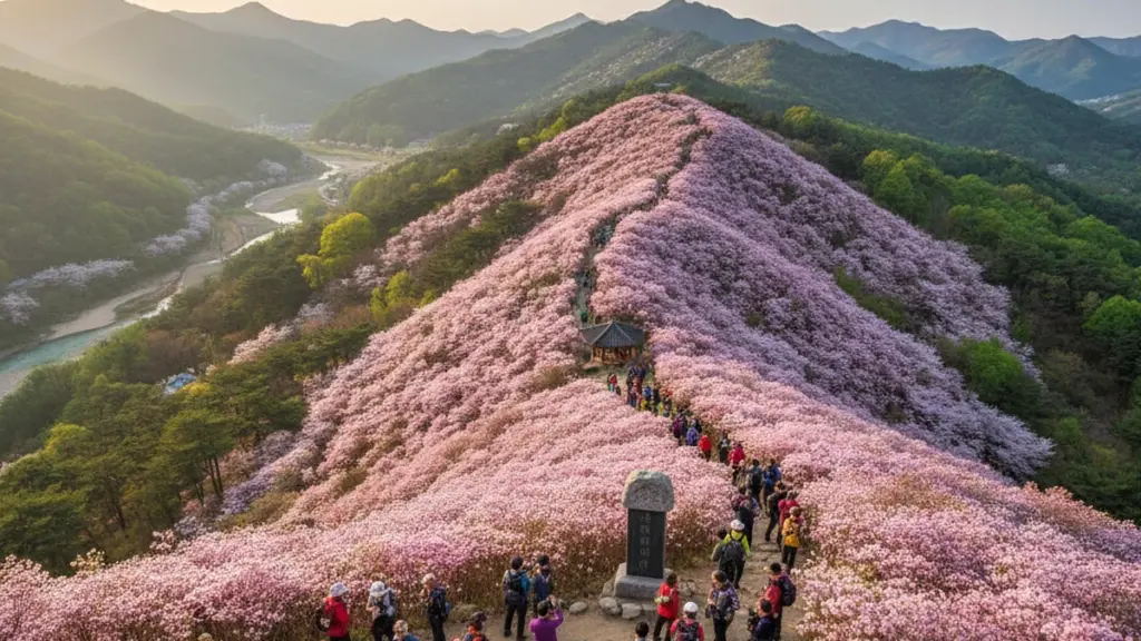 2年待った甲斐があった!標高638mの稜線が桜色に染まる絶景ツツジスポット